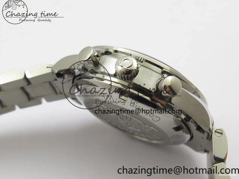 0207 Elegant Speedmaster Racing Master SS HRF 1:1 Best Edition White Dial on SS Bracelet A 7864